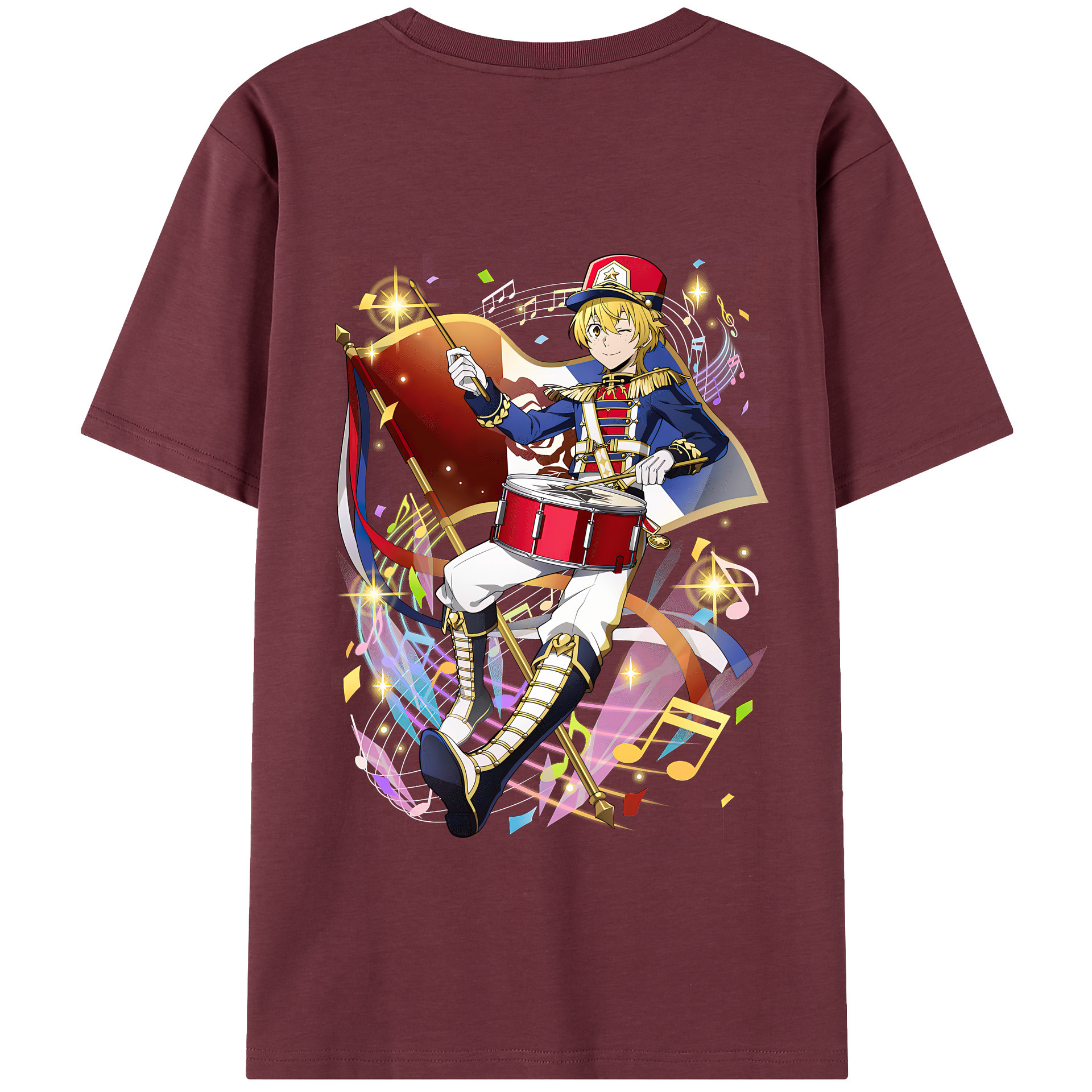 （画像用） 文豪ストレイドッグス Bungo Stray Dogs 綿100％半袖Tシャツ（背面プリント）